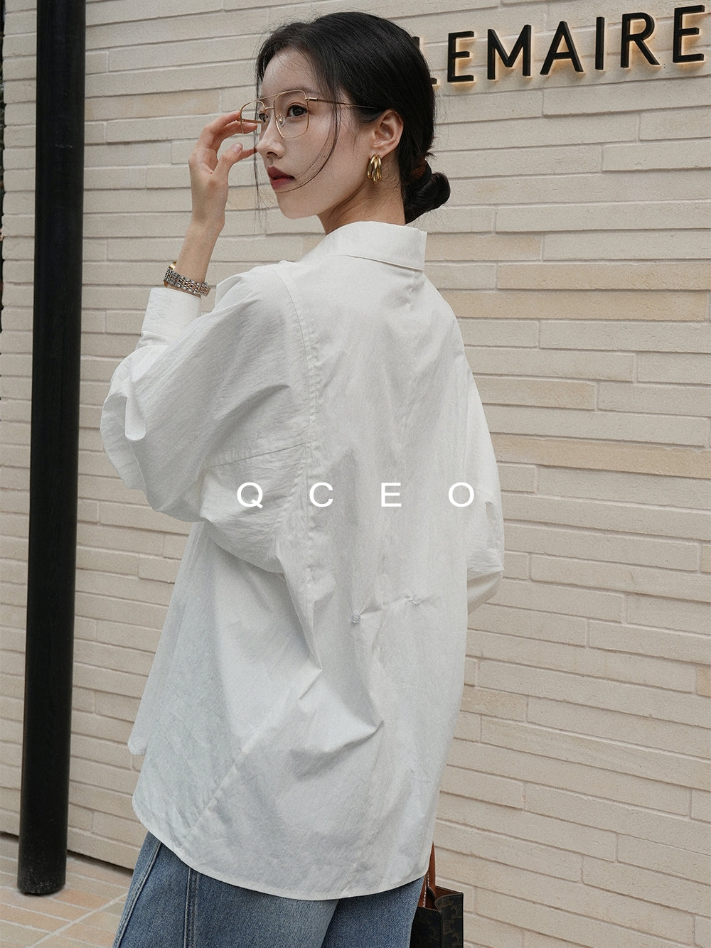 Loose-Fitting Silhouette Shirt_BDHL7744
