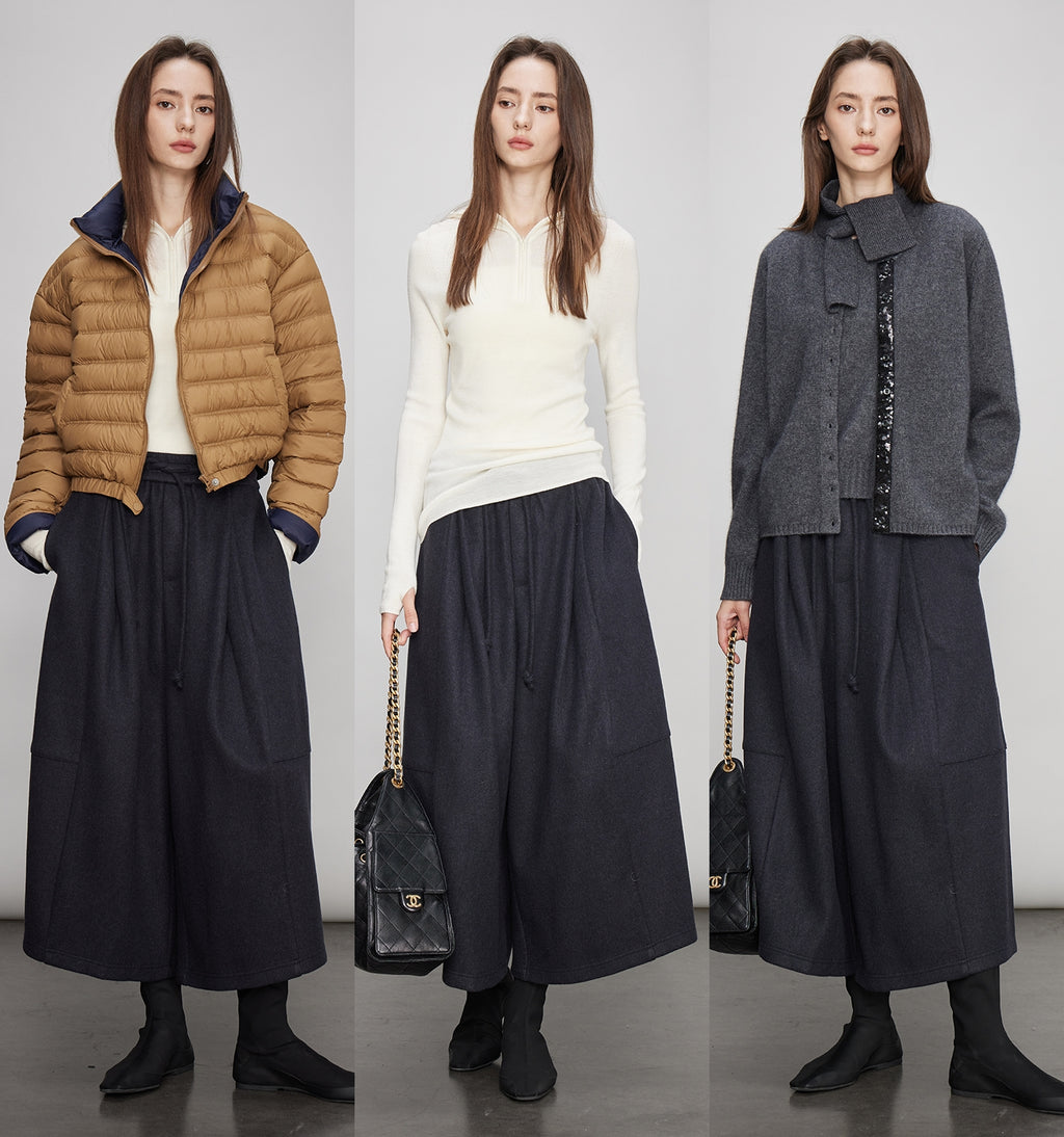 Drape Round Carrot Pants_BDHL7991