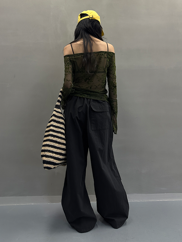 Drawstring Wide-Leg Pants_BDHL7274