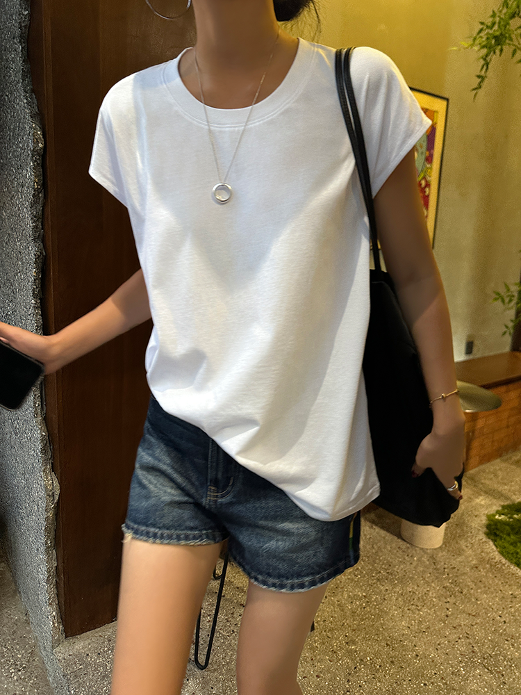 Loose Small Flying Sleeve T-Shirt_BDHL6348