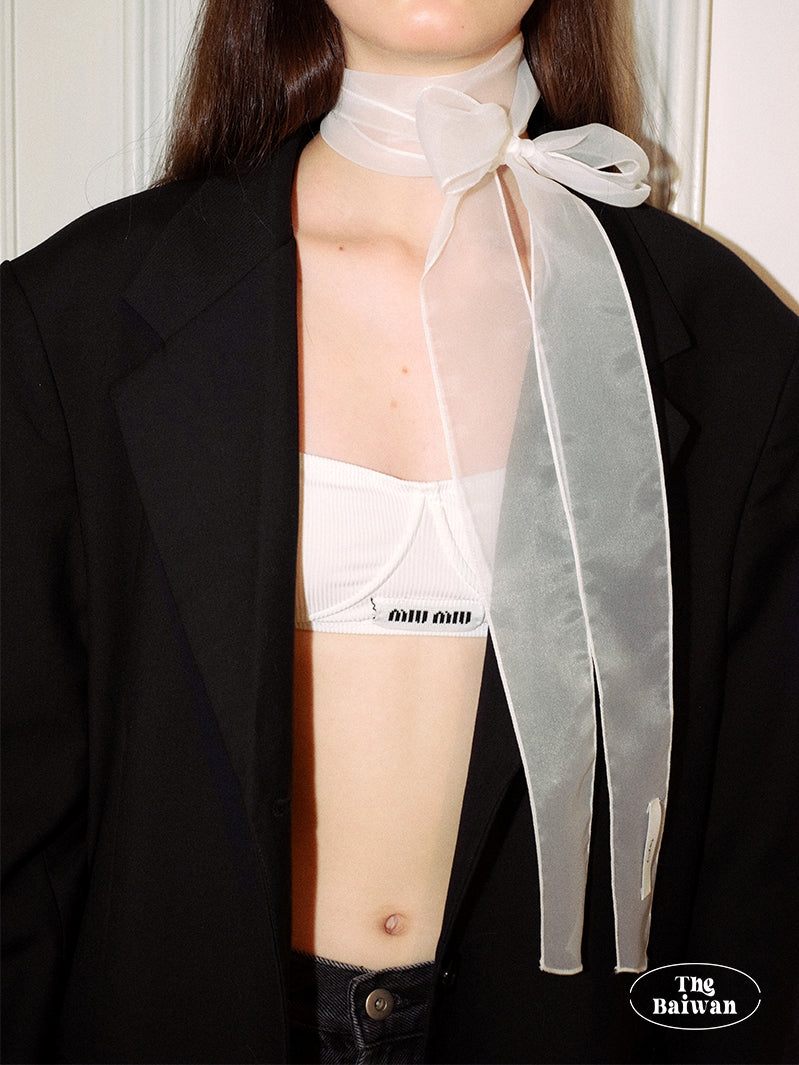 Slender Sheer Silk Scarf_BDHL7445