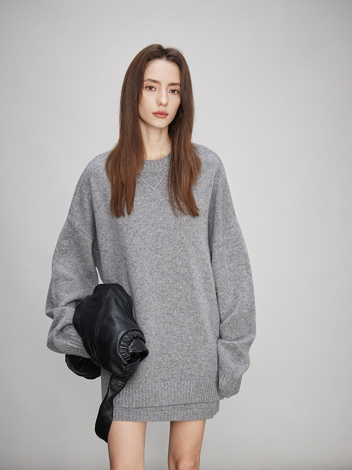 Loose Knit Tops Or Elasticated Waist Skirt_BDHL7994