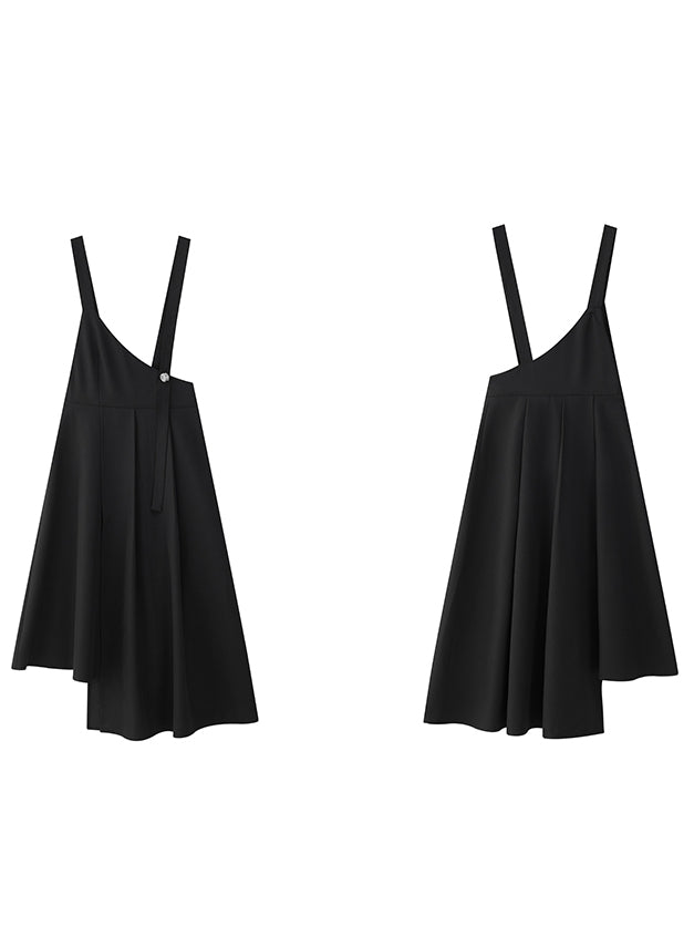 Irregular Shoulder Strap Skirt_BDHL7535