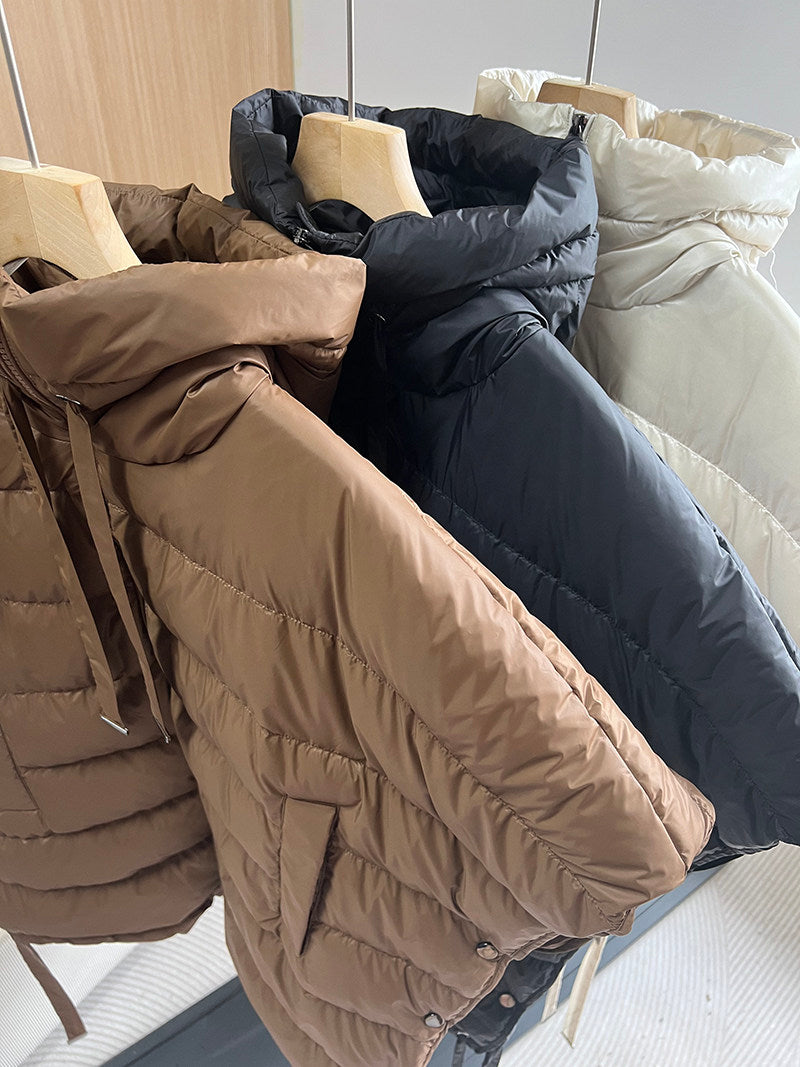 Hooded Short Down Vest_BDHL8039