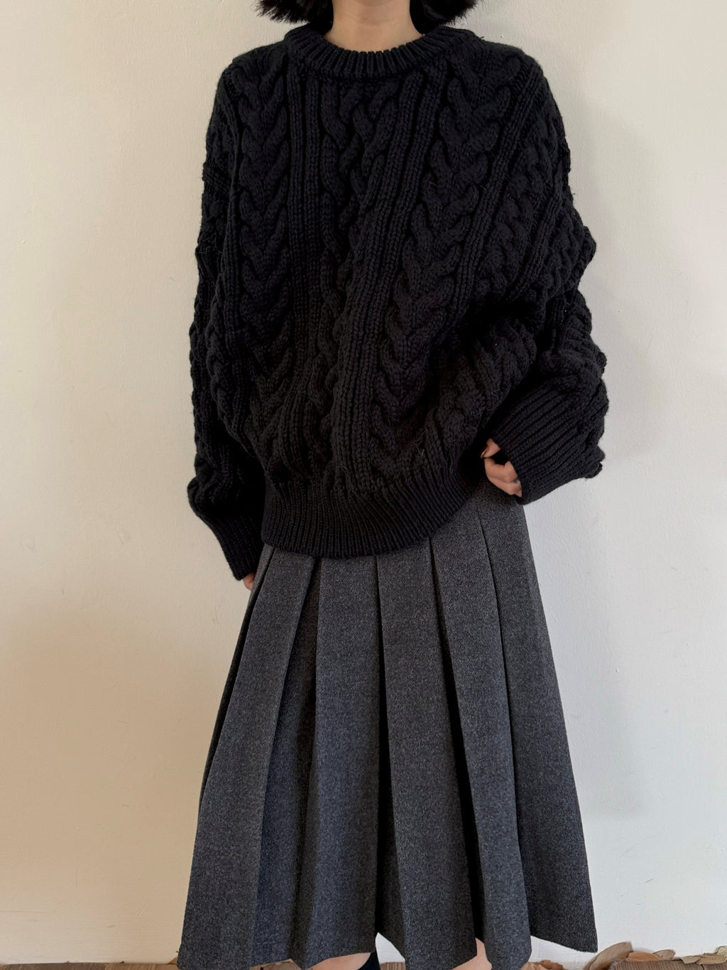 3D Cable Knit Sweater_BDHL8111