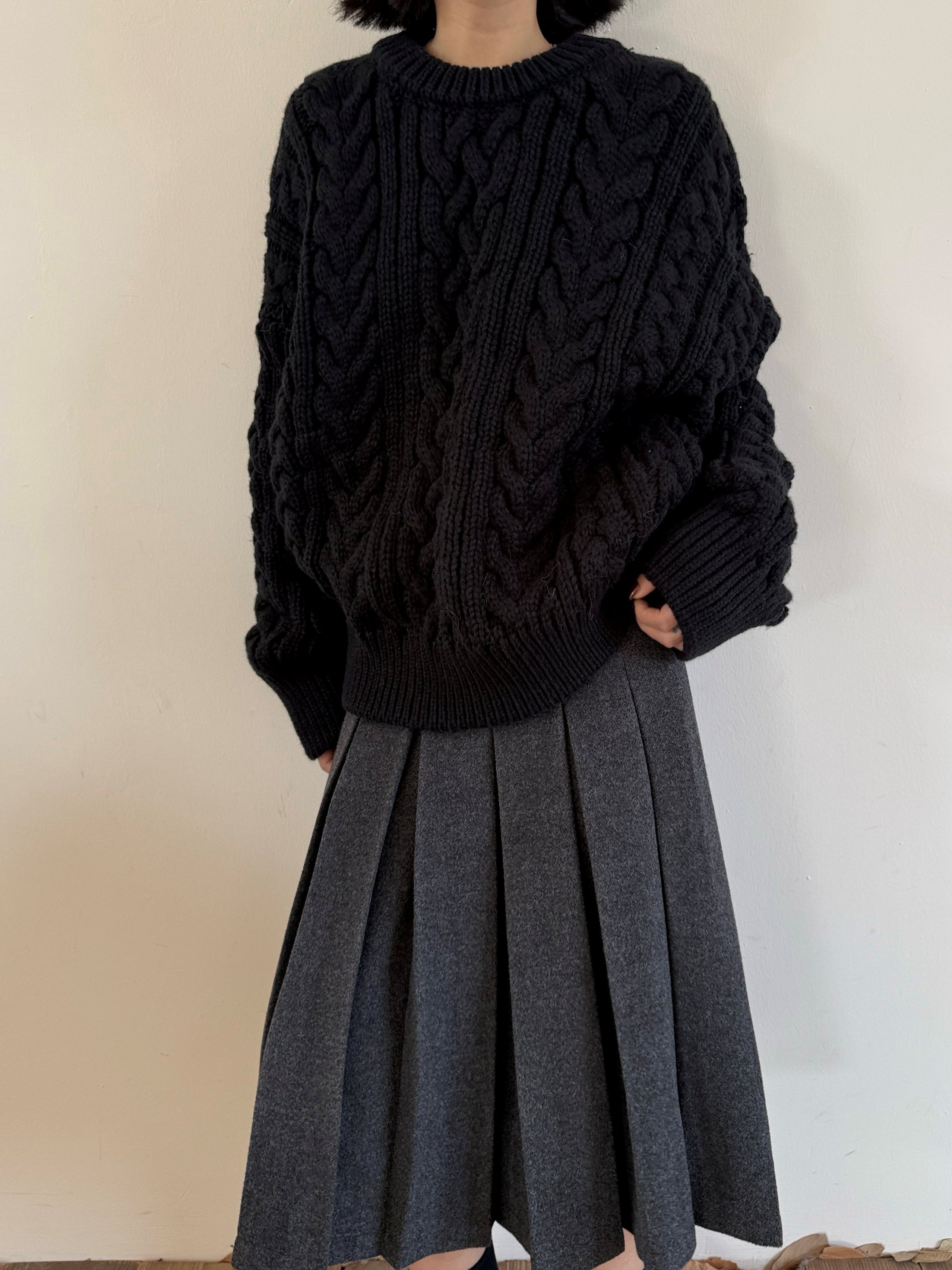 3D Cable Knit Sweater_BDHL8111