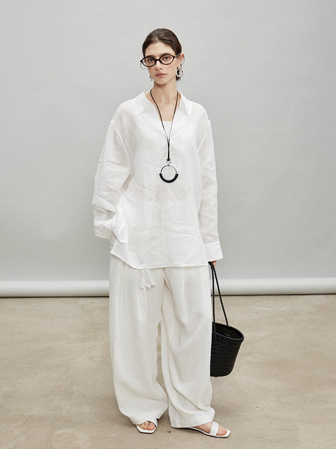 V-Neck Fringe Tops Or Tassel Wide Pants_BDHL7192