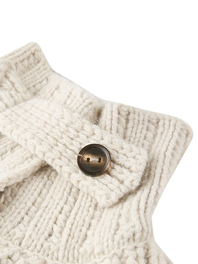 Horn Button Knit Coat_BDHL7978