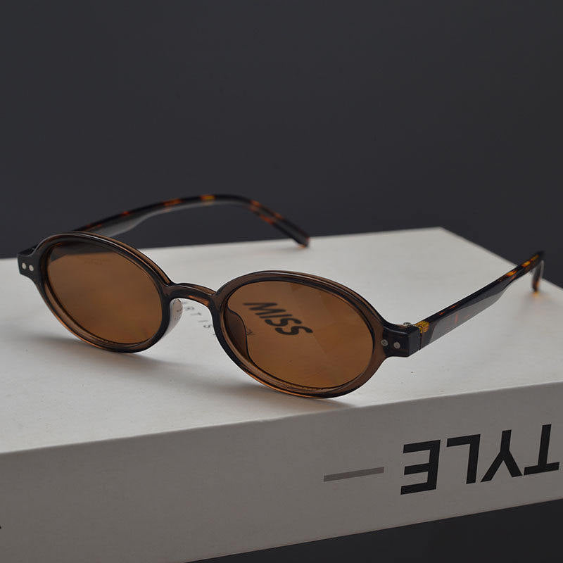Retro Oval Metal Sunglasses_BDHL8373
