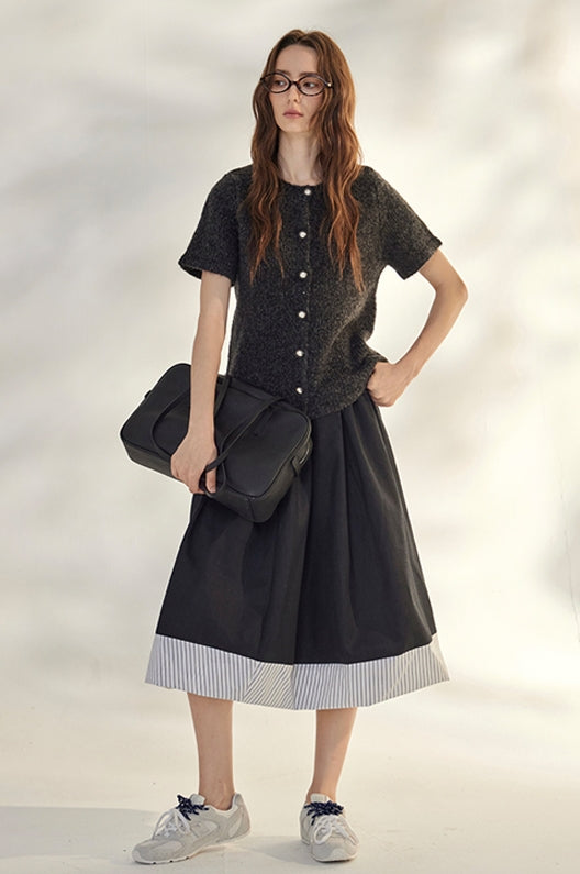 Round-Neck Knit Cardigan_BDHL7736