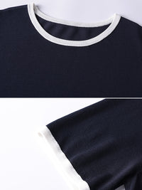 Lightweight Contrast Color Tops_BDHL7401