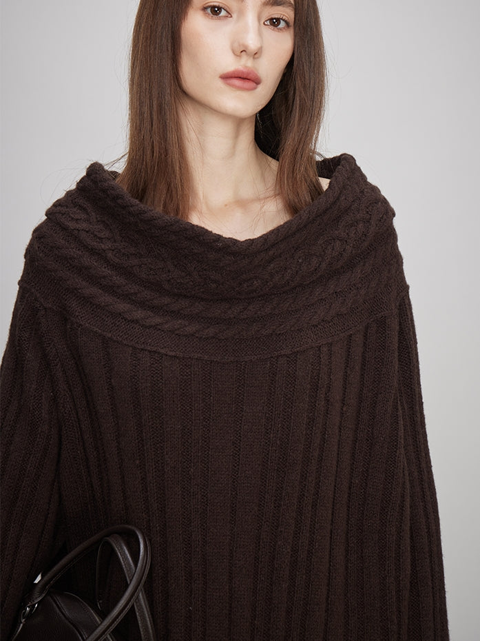 Off-Shoulder Knit Tops Or Knit Waist Skirt_BDHL7992