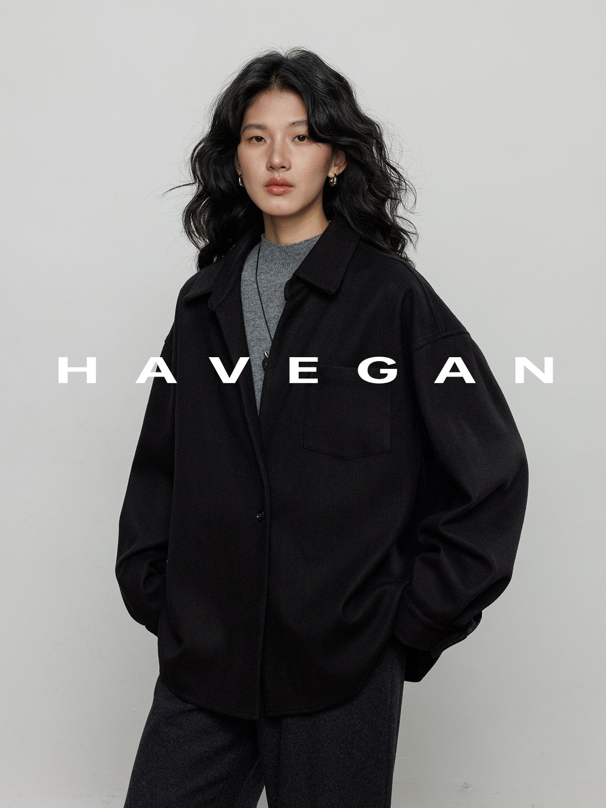 燈芯絨長袖襯衫_BDHL7970