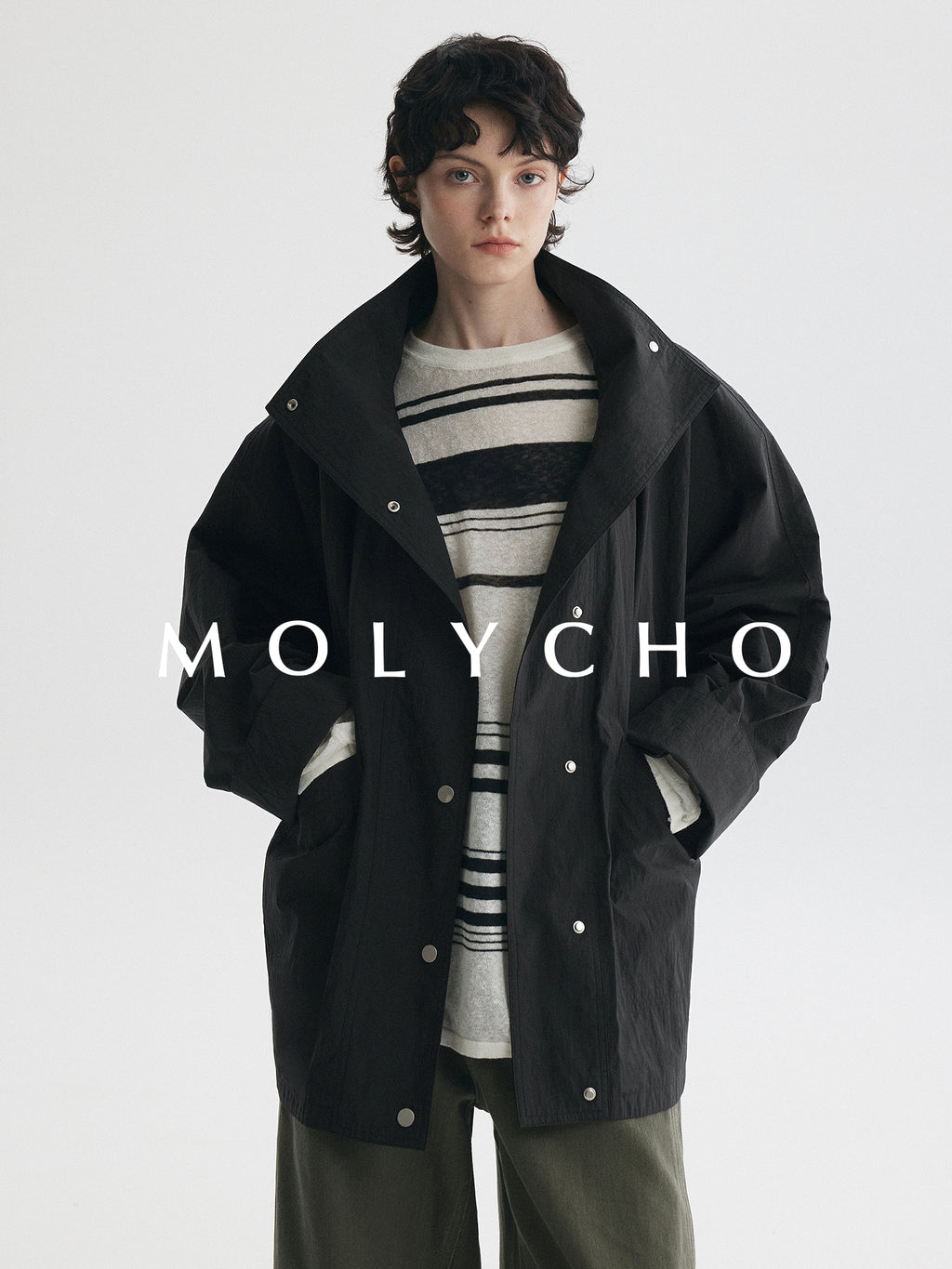 Medium-Length Stand-Collar Jacket_BDHL7724