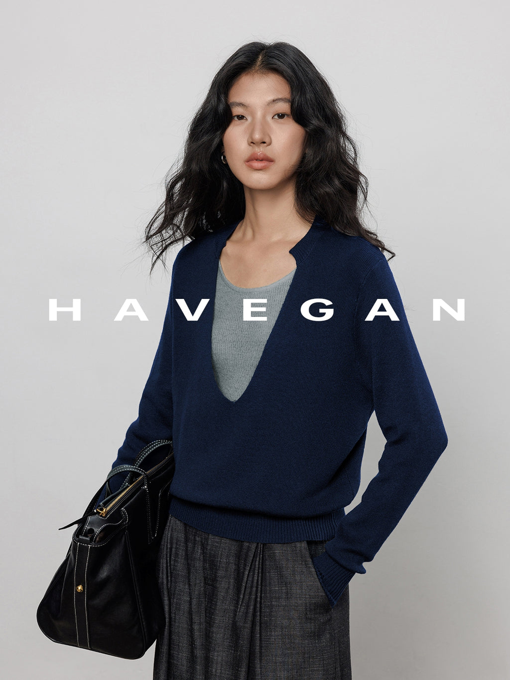 V-Neck Two-Piece Style Tops_BDHL7700