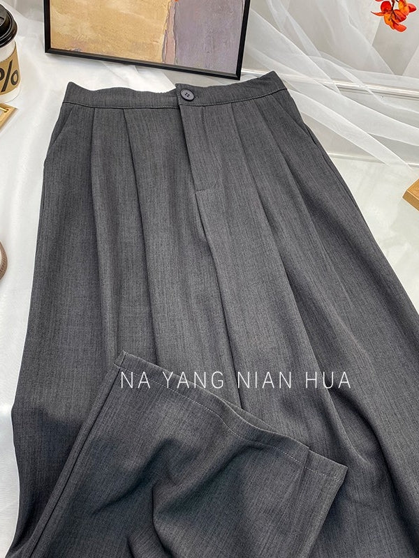 Retro Drape Pleated Pants_BDHL7818