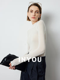 Half-Turtleneck Slim Tops_BDHL6388