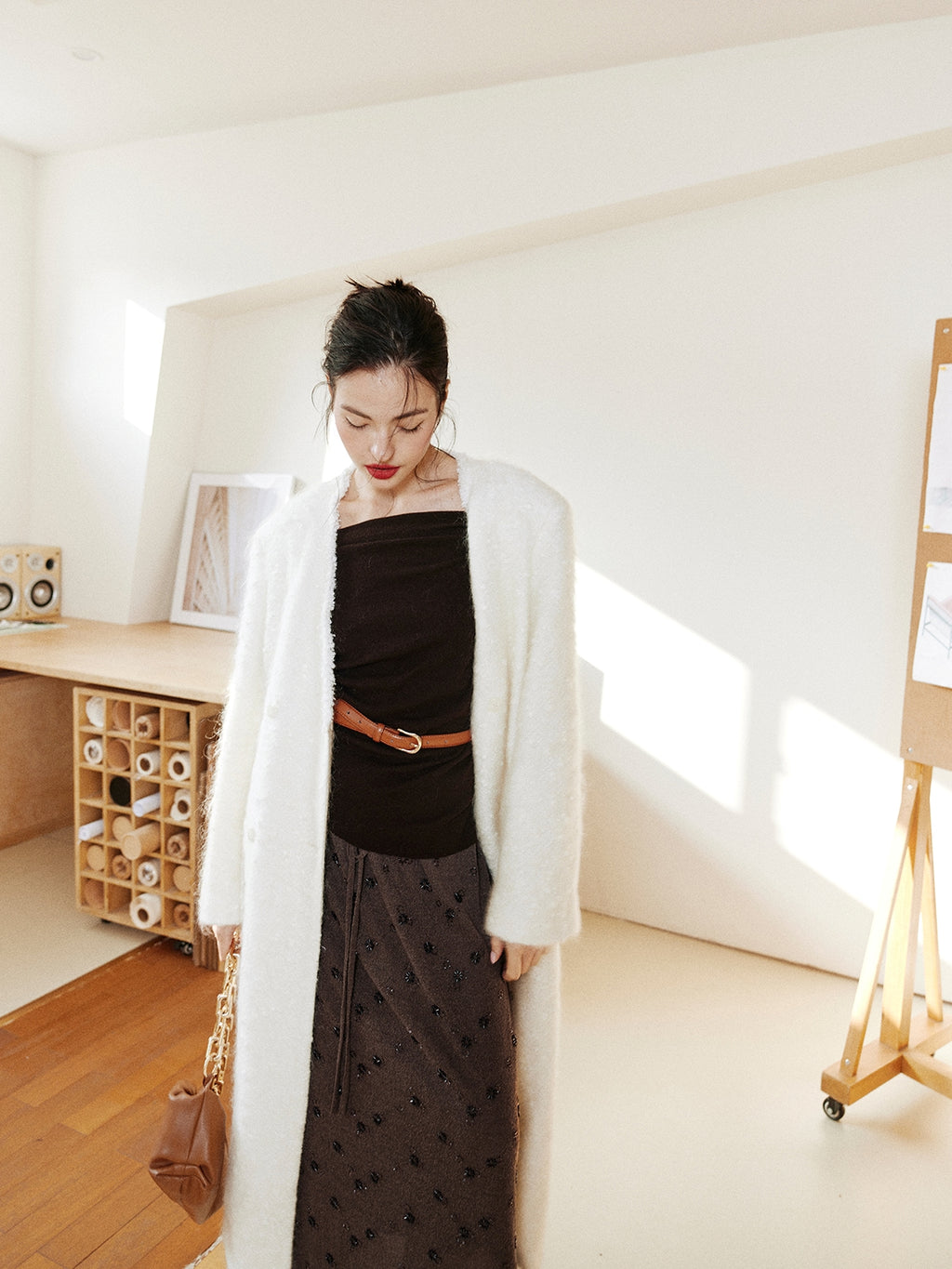 Asymmetrical One-Shoulder Knit Tops_BDHL7997