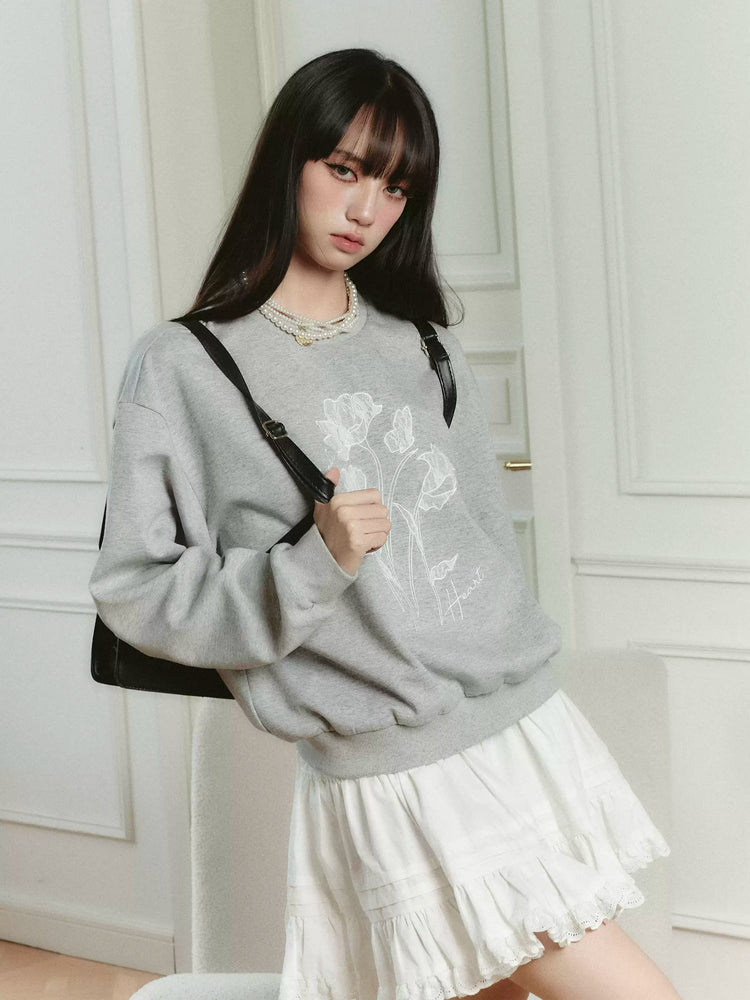 Graffiti Sweatshirt Or Ruffle Skirt_BDHL6827