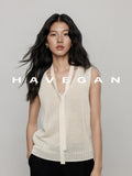 V-Neck Tie-Strap Knitted Vest_BDHL7477