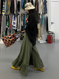 Frilled Wide-Leg Pants_BDHL7258