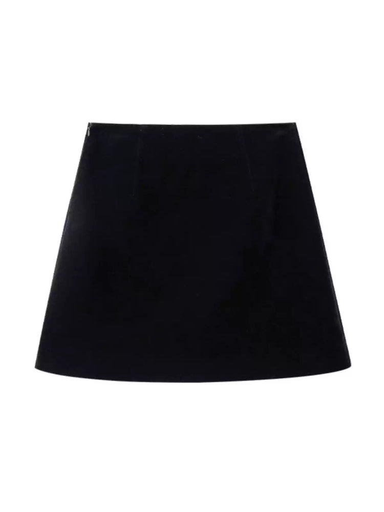 Retro Slim Hip Short Skirt_BDHL6379