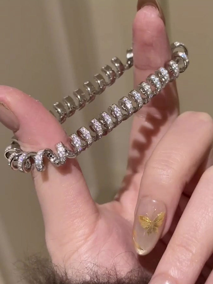 閃亮捲曲繩手鍊_BDHL8054