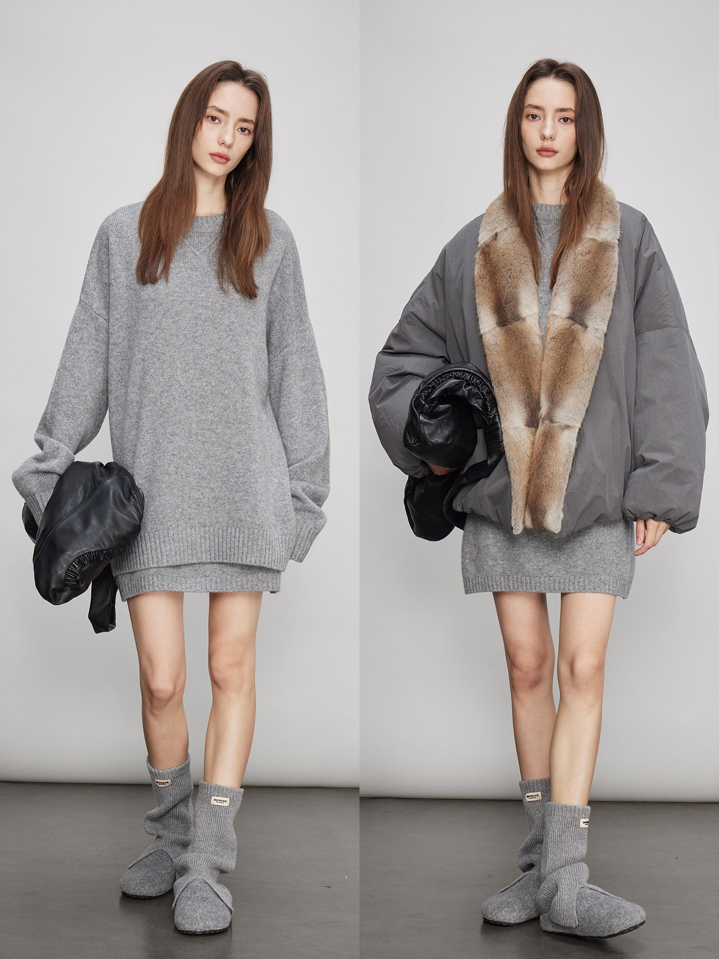 Loose Knit Tops Or Elasticated Waist Skirt_BDHL7994