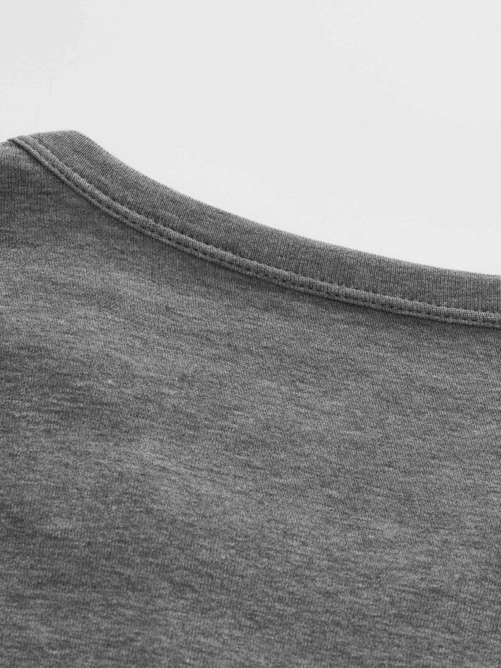V-Neck Faux Two-Piece Tops_BDHL6624