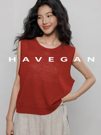 Round Neck Sleeveless Tops_BDHL7233