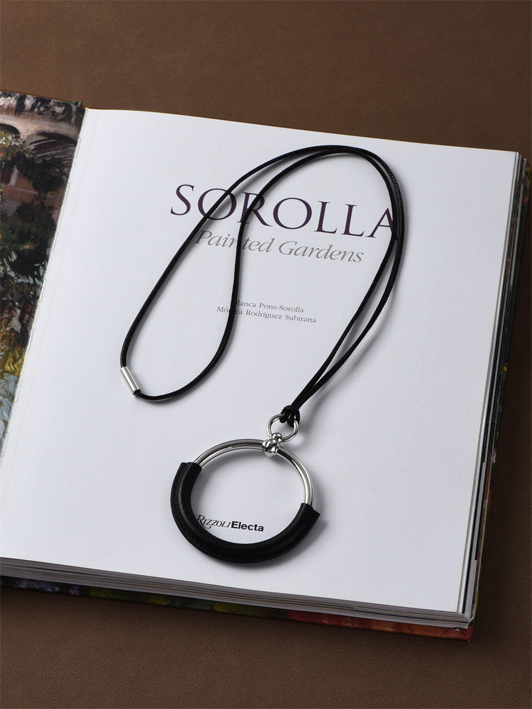 O-Shaped Circle Pendant Necklace_BDHL7439