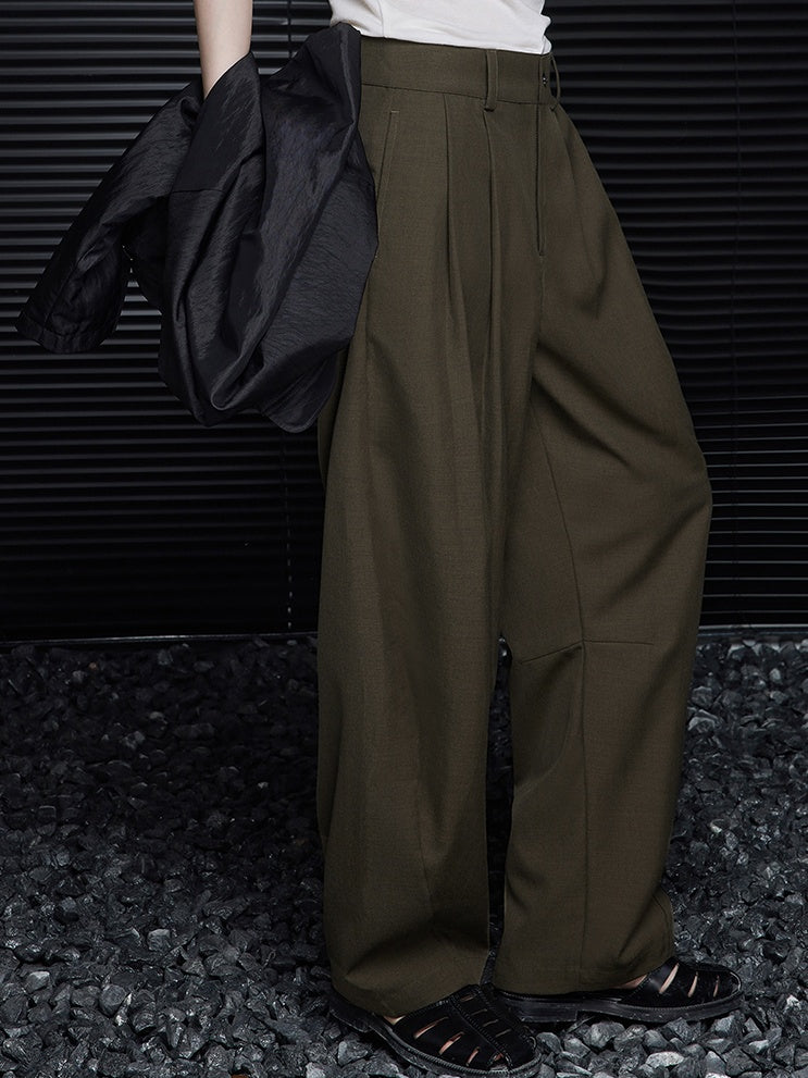 Wide Leg Tucked Pants_BDHL6430