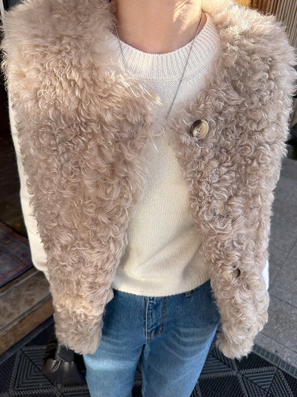 Round-Neck Fur Gilet_BDHL7919