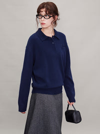 Thick Polo Knitted Sweater_BDHL6636