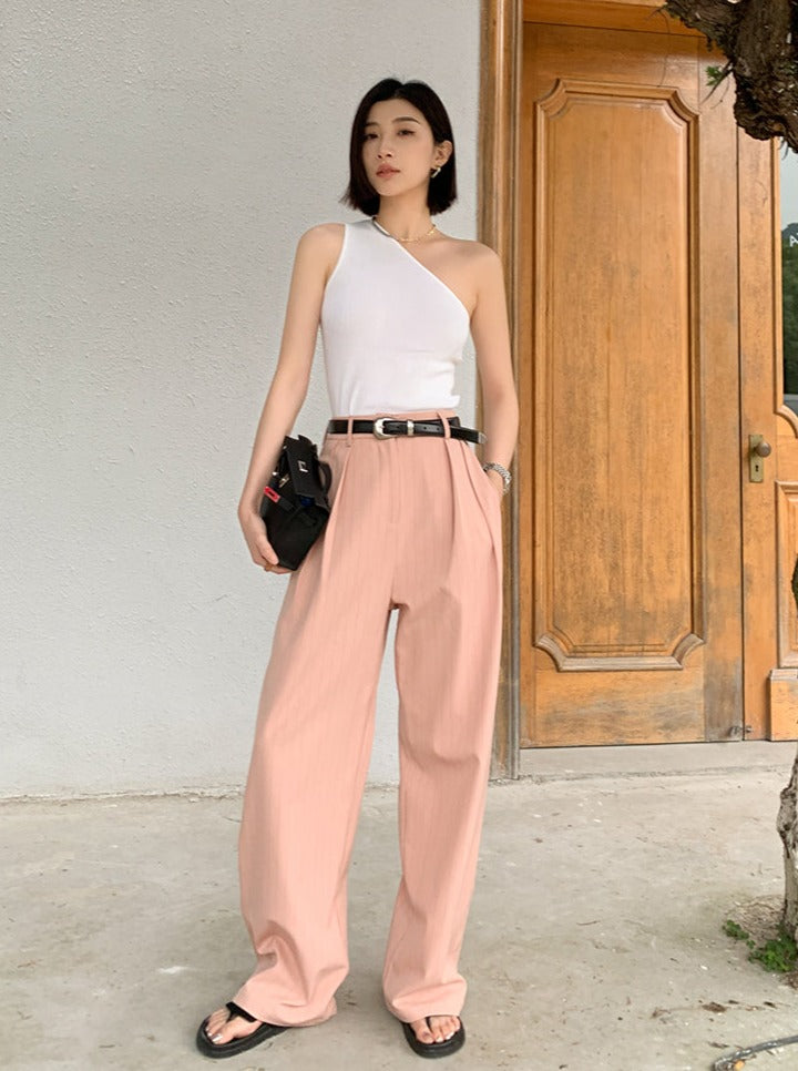 Vertically Striped Wide-Leg Pants_BDHL6201