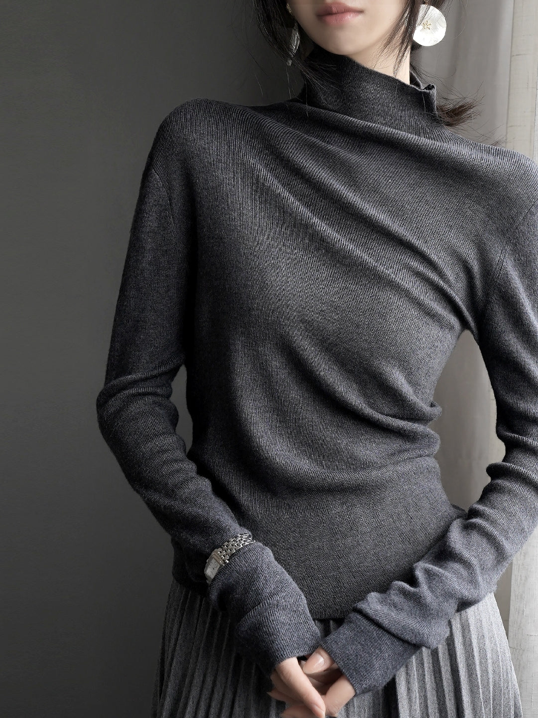 Asymmetrical Knit Tops_BDHL7913