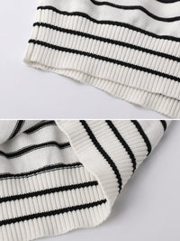 Polo Collar Border Tops_BDHL7232