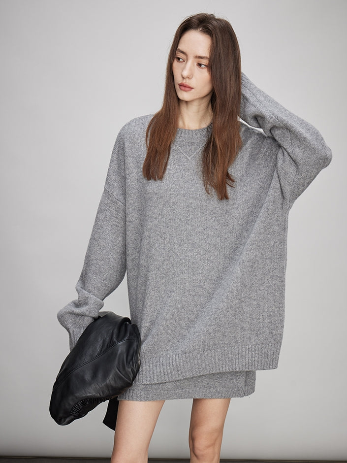 Loose Knit Tops Or Elasticated Waist Skirt_BDHL7994
