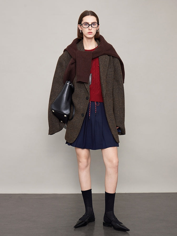 College String Pleated Skirt_BDHL6618