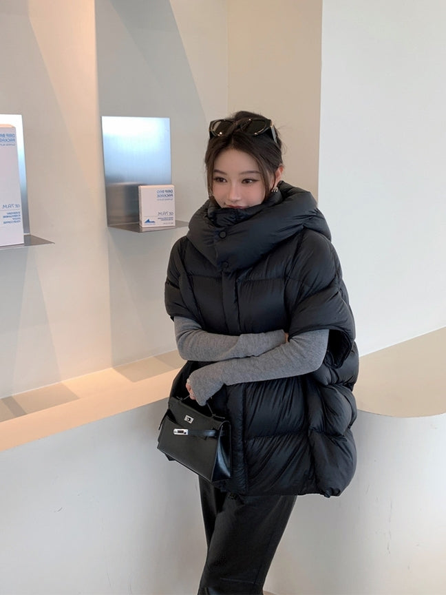 Hooded Down Vest Jacket_BDHL8012