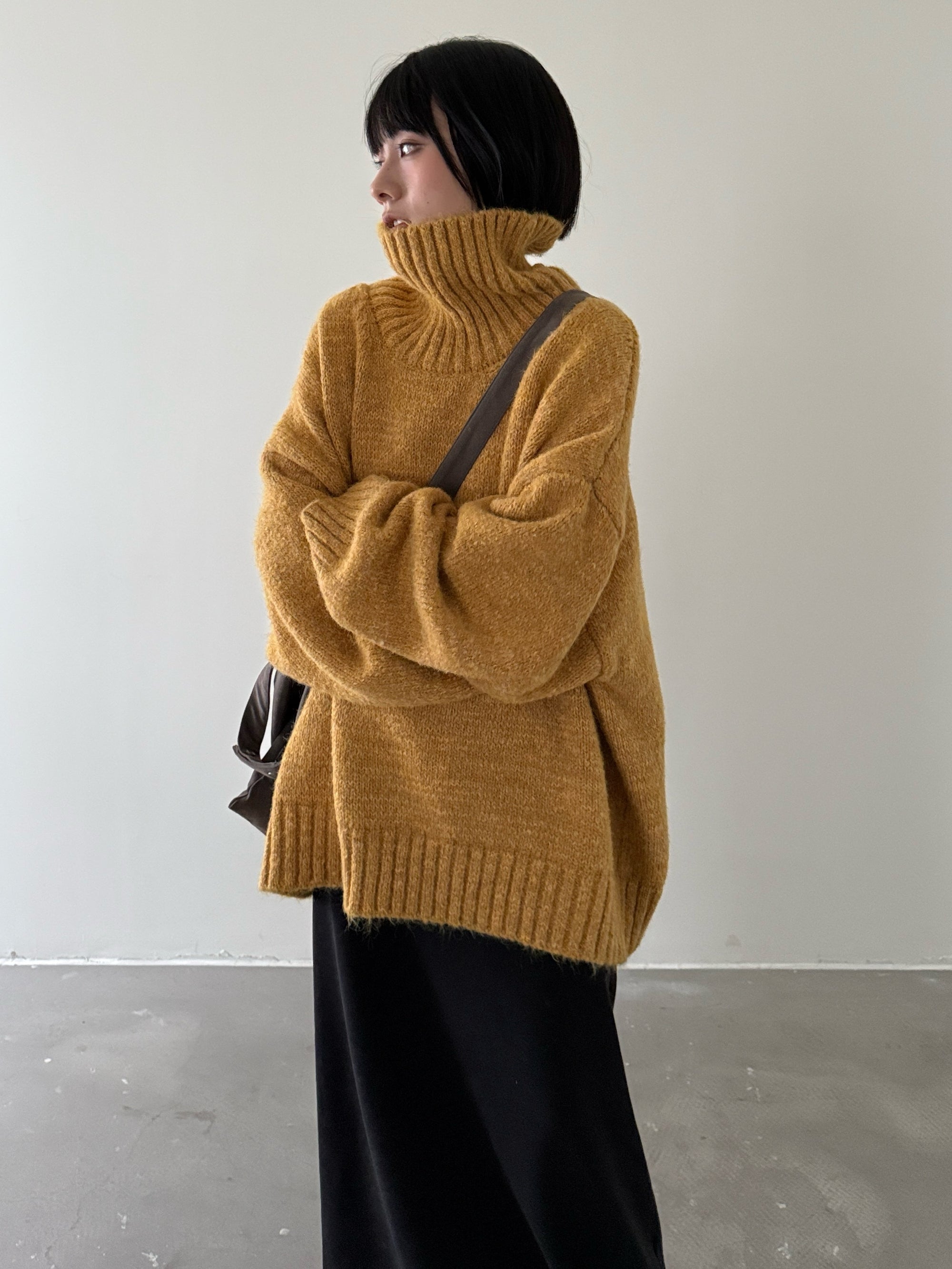 Thick Loose Turtleneck Knit Tops_BDHL6966