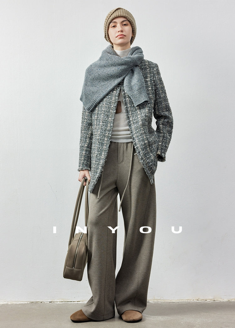 Straight Wide Knit Pants_BDHL6902