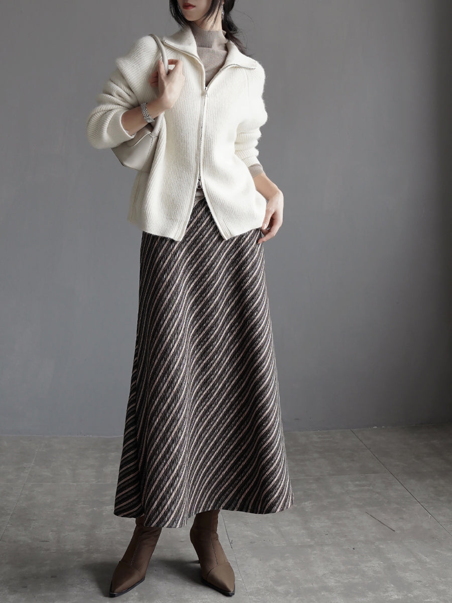 Zip-Up Knitted Cardigan_BDHL7935