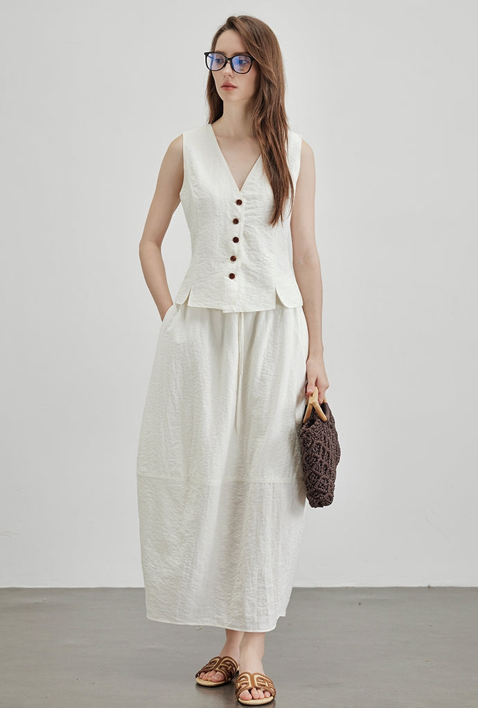 V-Neck Vest Or Bud Skirt_BDHL7600