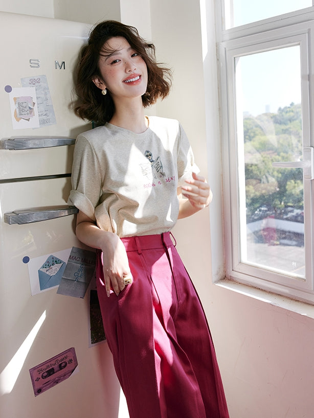 Loose-Fitting Casual Suit Pants_BDHL7472