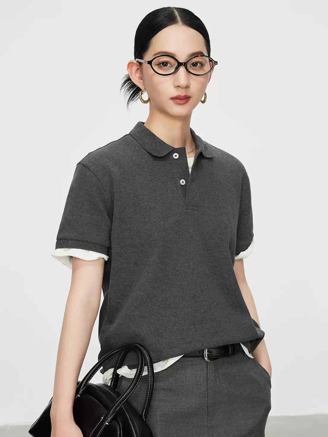 Simple Design Polo Shirt_BDHL7590