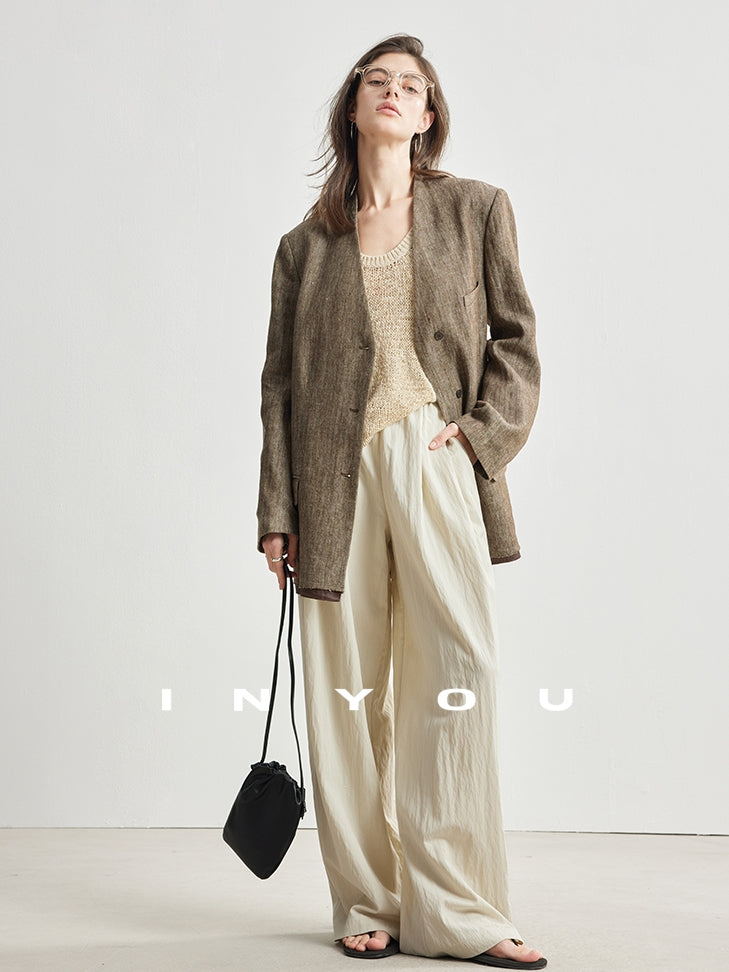 High-Waisted Draped Mop Pants_BDHL7135