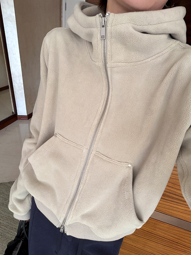 Hooded Thick Short Jacket_BDHL8127