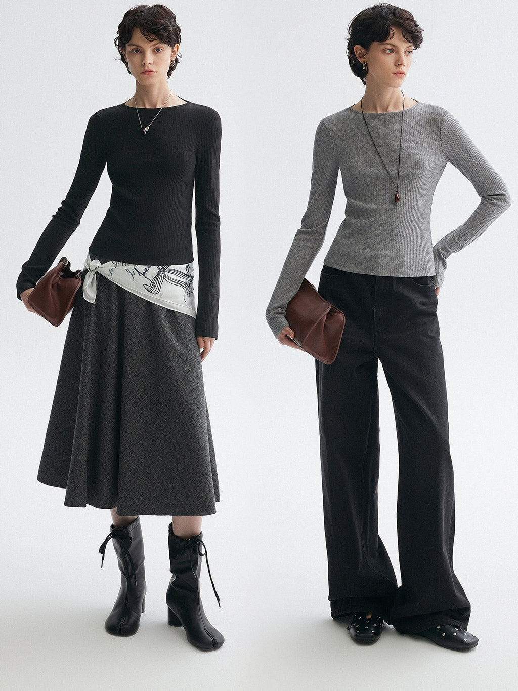 U型鏤空針織上衣_BDHL7952