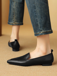 Shallow Pointed Flat Shoes_BDHL7074